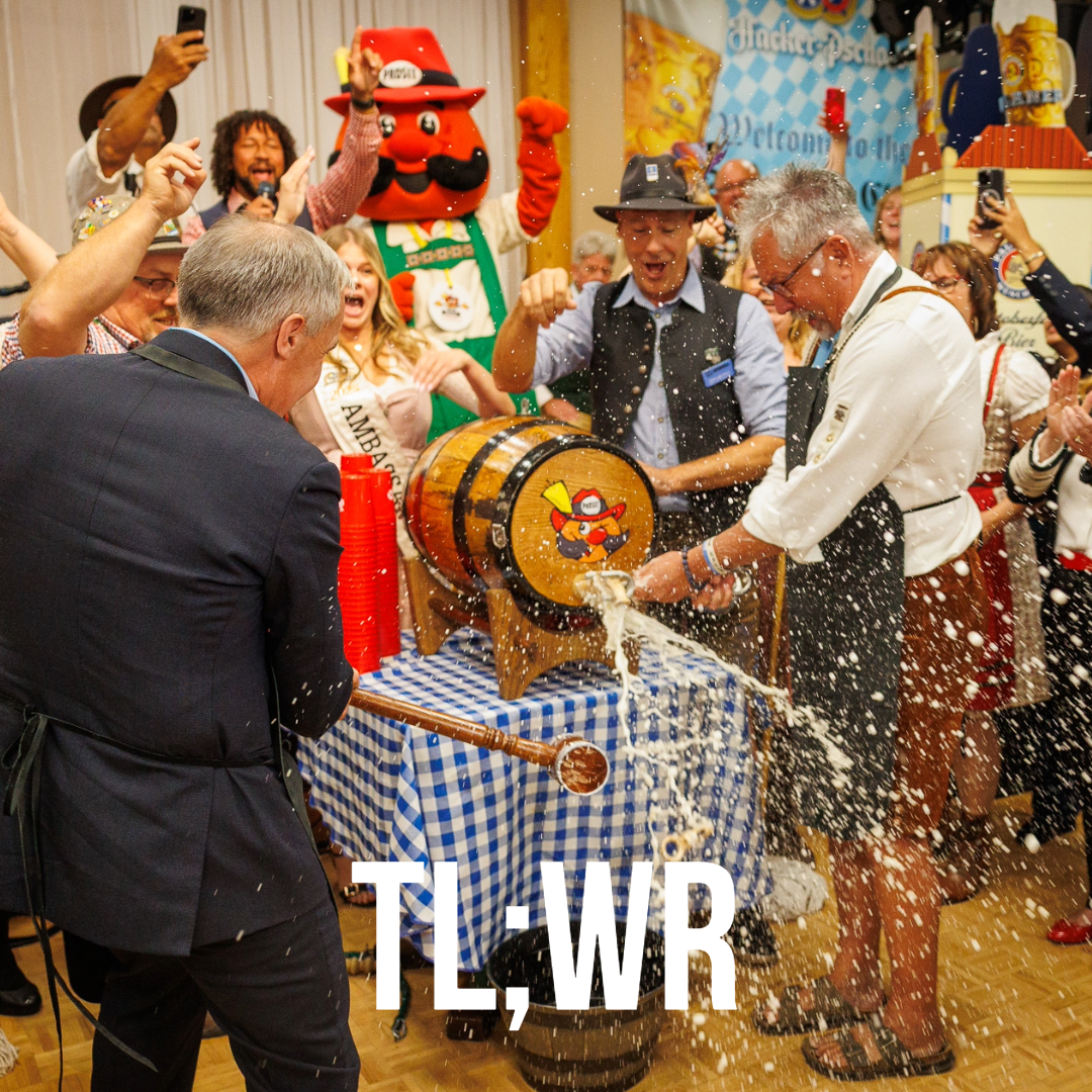 Hanging up the lederhosen, getting out the jack-o-lanterns.