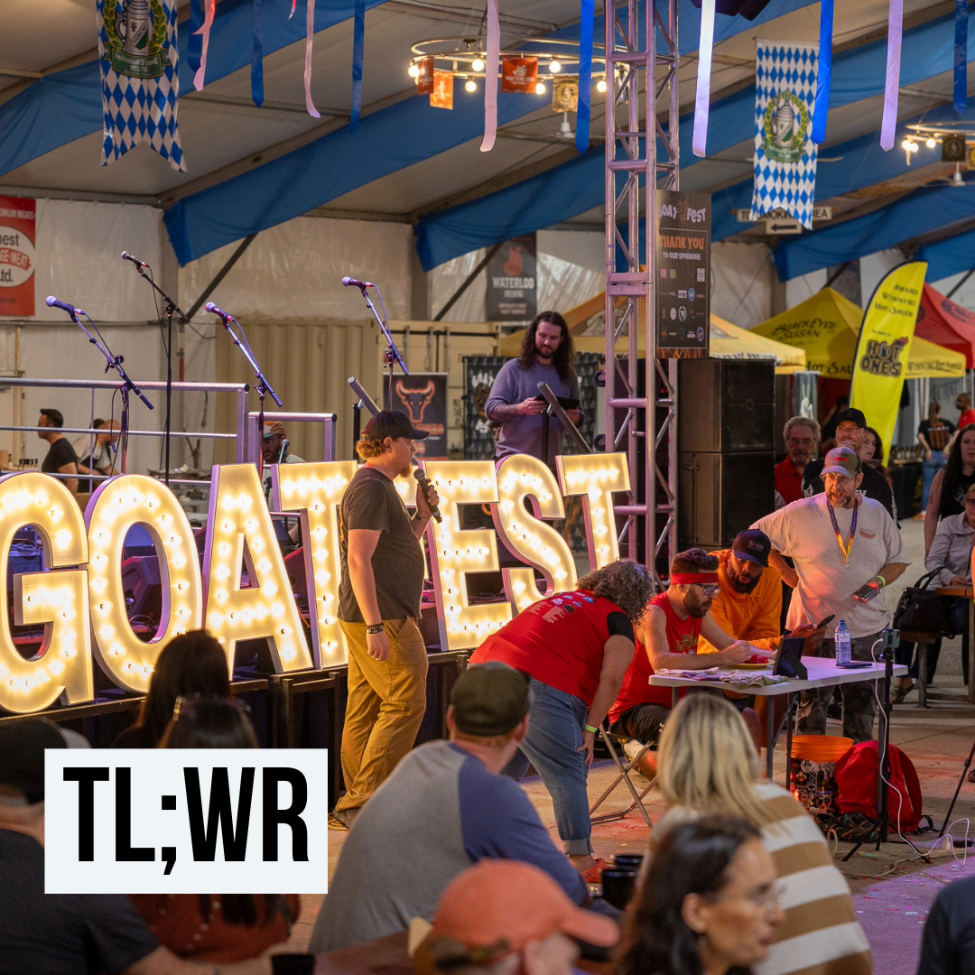 Digging a tunnel to get to these great events faster.