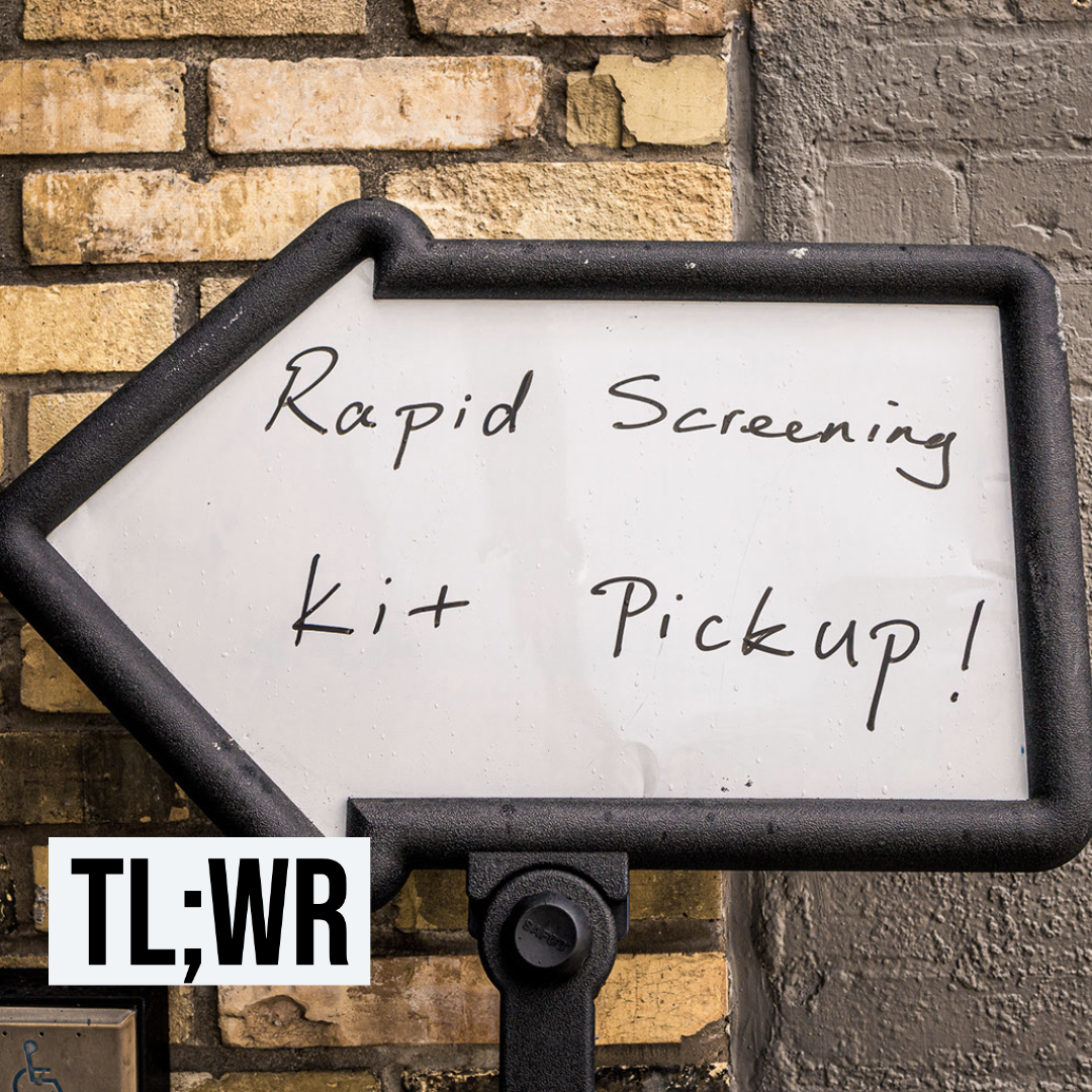 Rapid testing is getting us closer to live events.